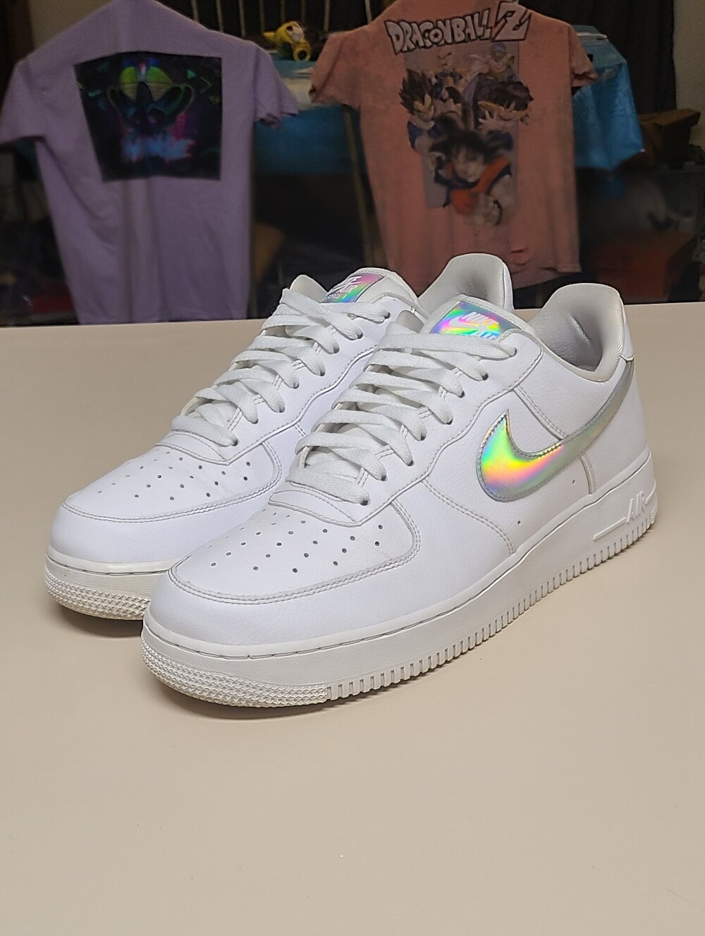 Nike Air Force 1 Low Iridescent Swoosh casual low top sneakers size 12